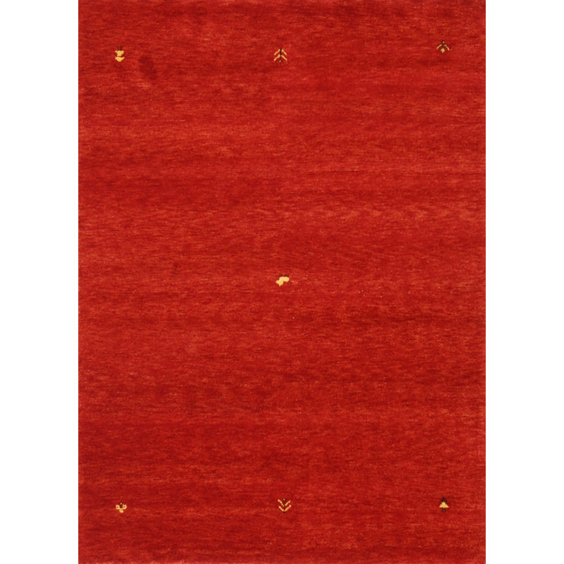 East Urban Home Contemporary Red/Yellow Area Rug Wayfair